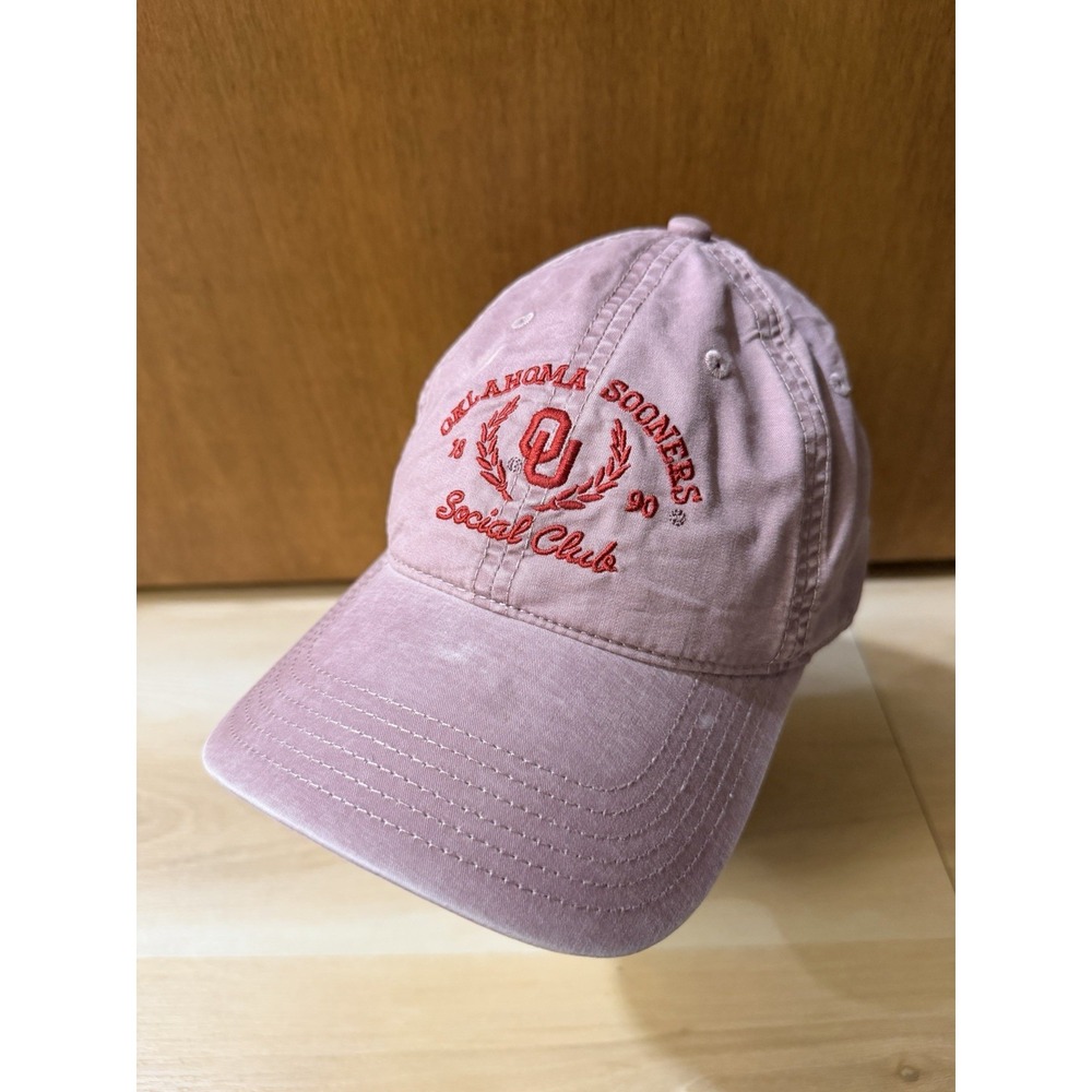 Legacy Oklahoma Sooners Social Club StrapBack Hat Mauve Dusty Maroon Cap